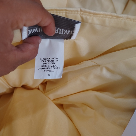 David's Bridal Soft Yellow Dress - Picture 7 of 7